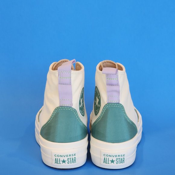 Converse CTAS Hi Lift 'Colorblock Overlay' Women's Platform Sneakers A05127C NWT - Picture 5 of 6